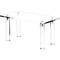 Plymor Clear Acrylic Rectangular 4-Leg Display Riser, 4&#x22; H x 8&#x22; W x 4&#x22; D
